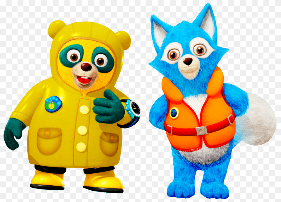 Special Agents Oso And Wolfie, Clothing, Coat, Lifejacket, Toy Free Png