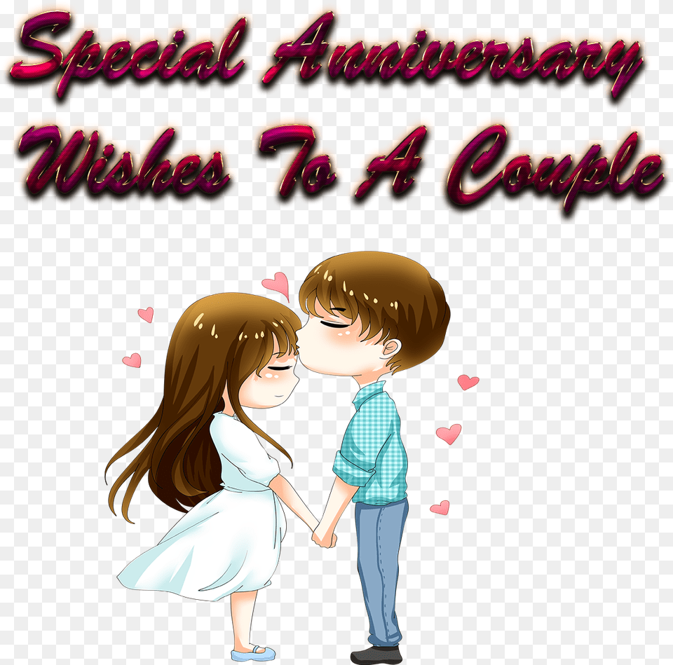 Special Anniversary Wishes To A Couple Free Background Special Couple Anniversary Wishes, Book, Publication, Comics, Child Png Image