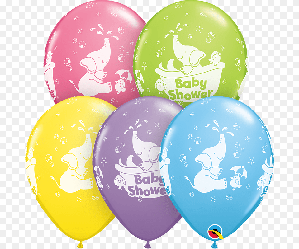 Special Assorted 50 Count Baby Shower Elephant Mostacho Con Bombas, Balloon Free Png Download