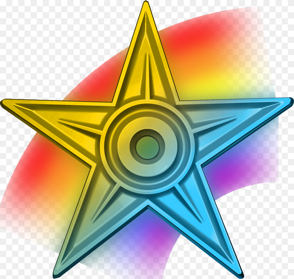 Special Barnstar Hires File, Star Symbol, Symbol, Cross Png