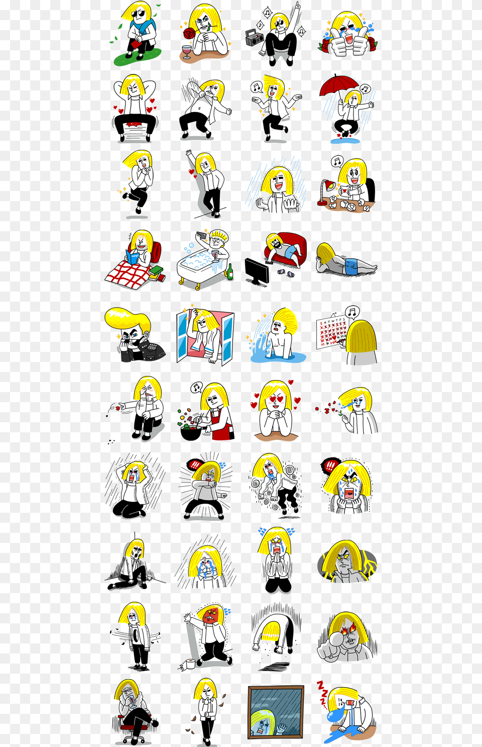Special Edition Line Stickers Line, Sticker, Book, Comics, Person Free Png Download