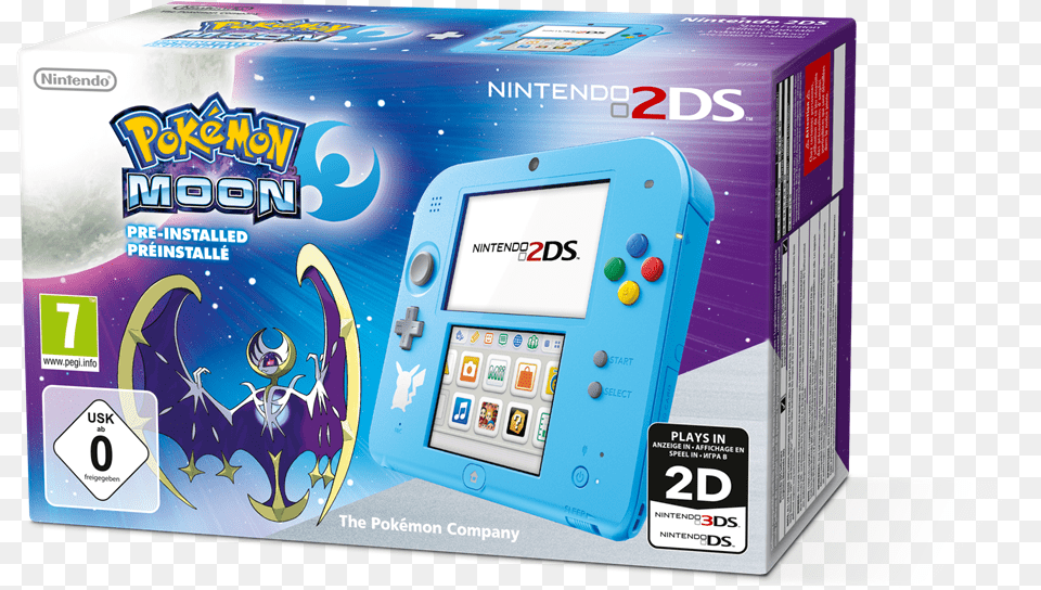 Special Edition Pokemon Moon Nintendo 2ds Pokemon Sun And Moon, Computer, Electronics, Computer Hardware, Hardware Free Transparent Png