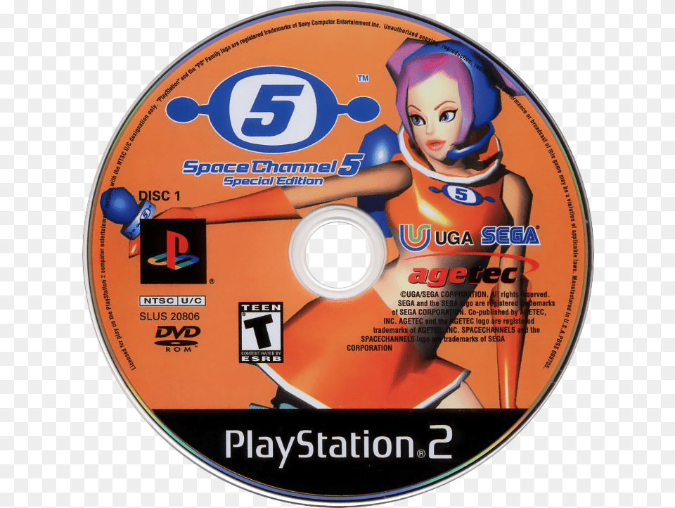 Special Edition Space Channel 5 Disc, Disk, Dvd, Person, Face Png Image