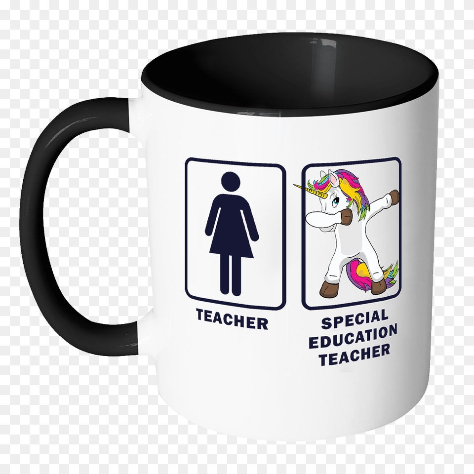 Special Education Teacher Dabbing Unicorn, Cup, Baby, Person, Beverage Png