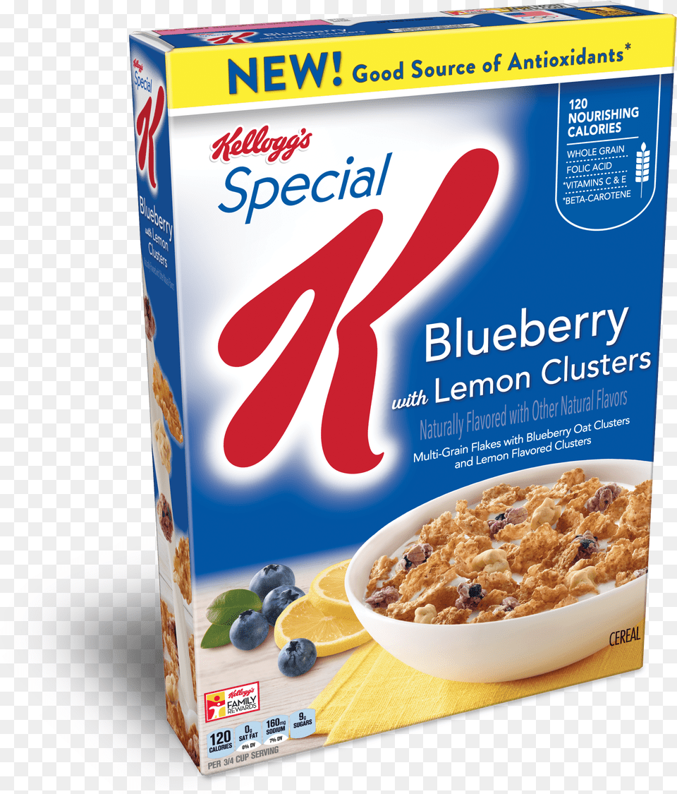 Special K Blueberry W Lemon Cluster Special K Blueberry Lemon Png Image