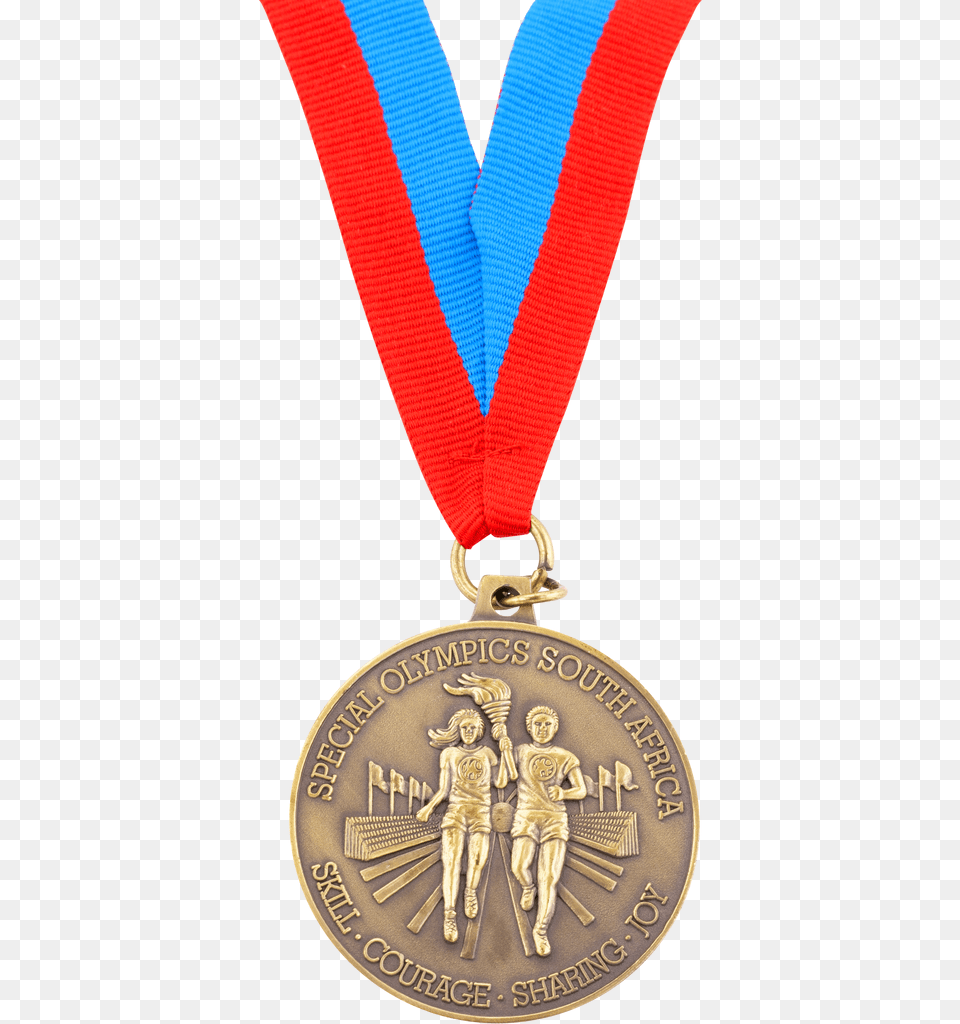 Special Olympics Back Gold Medal, Gold Medal, Trophy, Person, Face Free Png Download