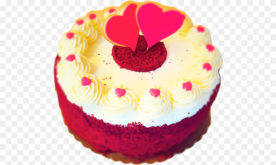 Special Red Velvet Cake Happy Birthday With Love Cake, Birthday Cake, Cream, Dessert, Food Free Png