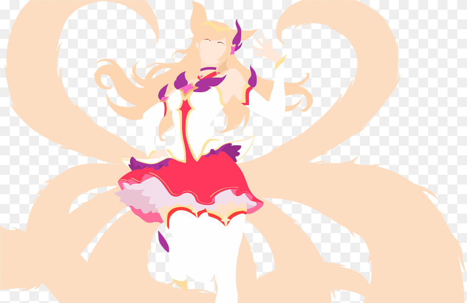 Special Versions Without Tails Star Guardian Ahri Minimalist, Art, Graphics, Book, Comics Free Png