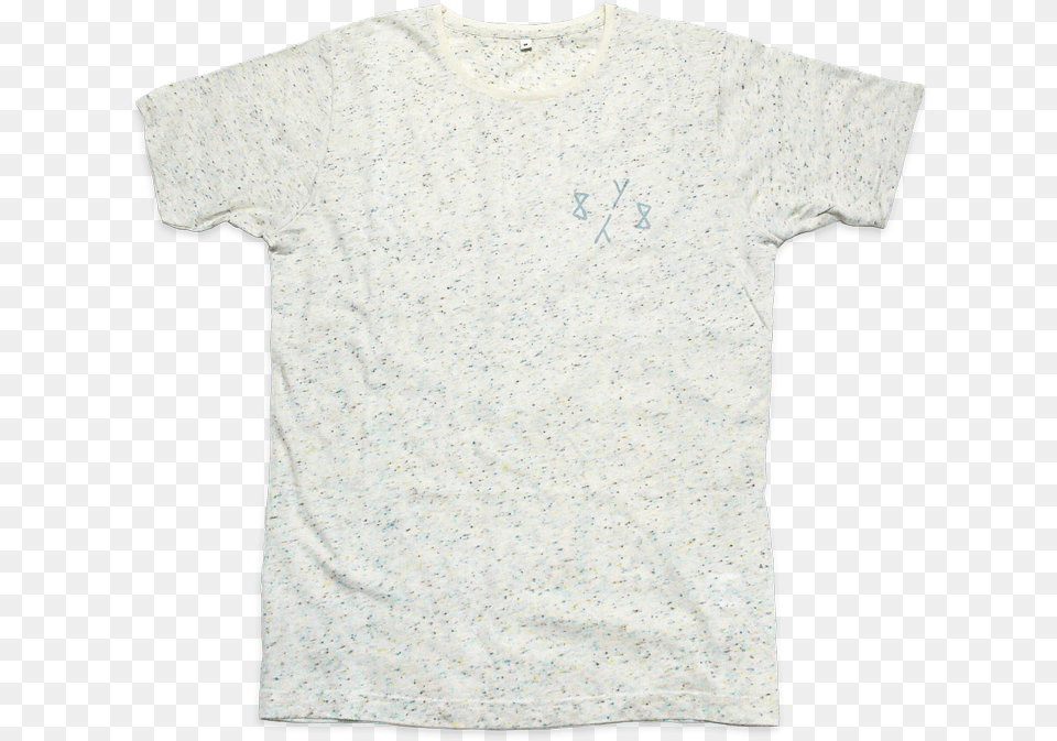 Speckled T Shirt Cream Speckled White T Shirt, Clothing, T-shirt Png
