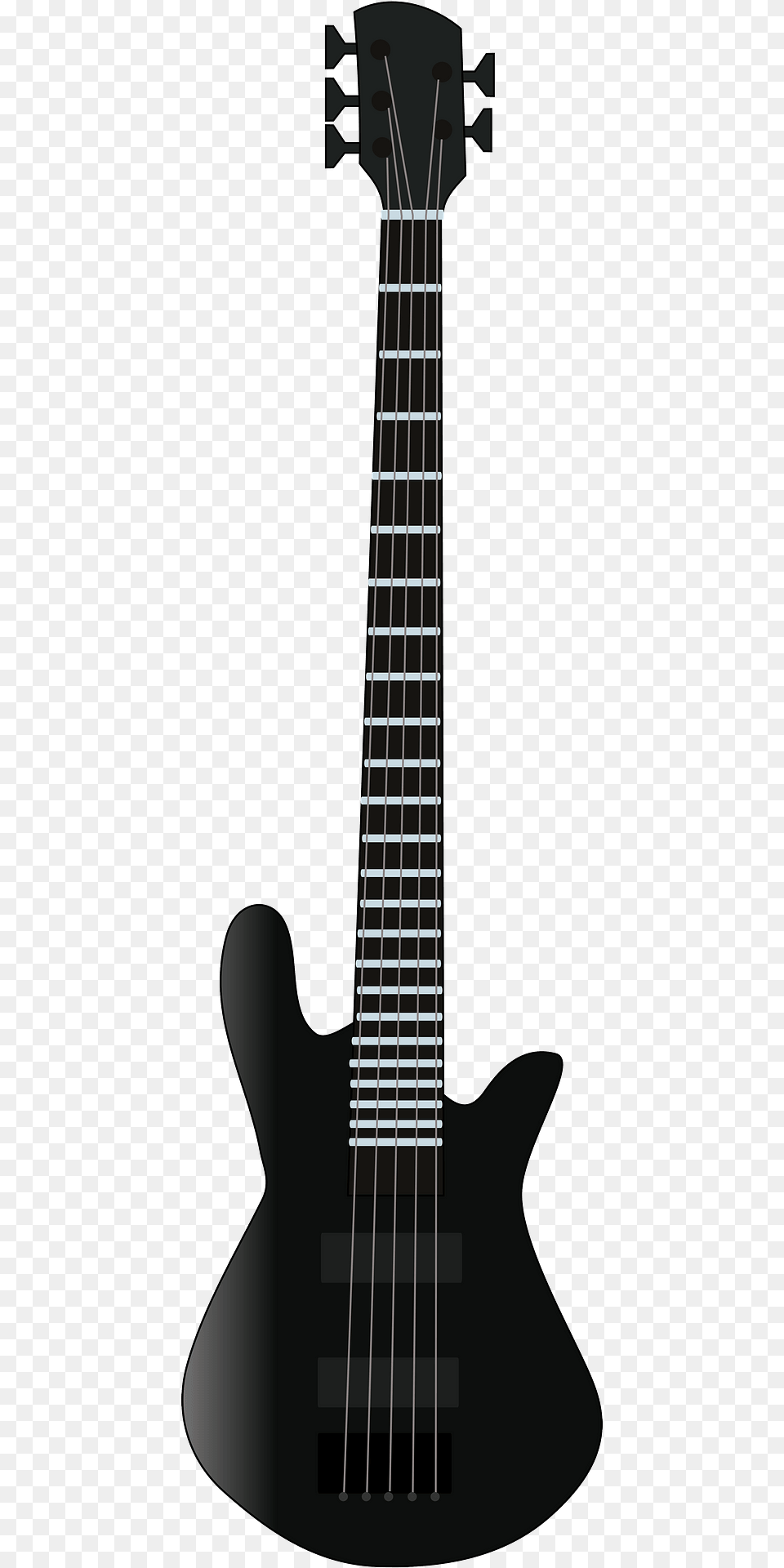Spector Mk Custom Black And White Clipart, Bass Guitar, Guitar, Musical Instrument Png