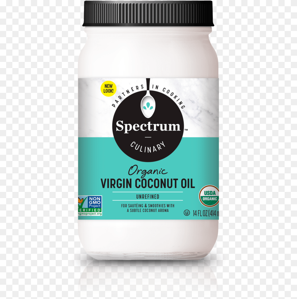 Spectrum Culinary Organic Unrefined Virgin Coconut Spectrum Organic Virgin Coconut Oil, Food, Mayonnaise, Can, Tin Png