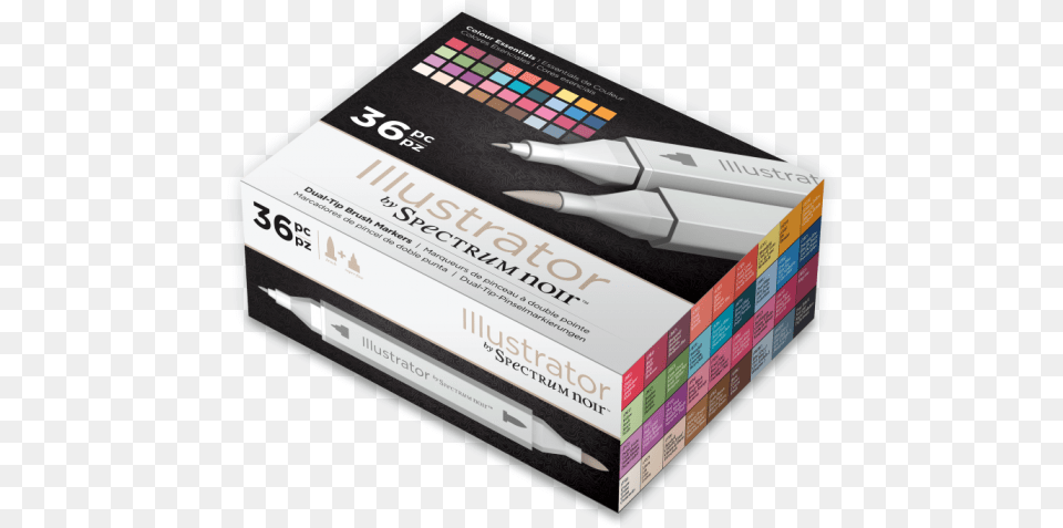 Spectrum Noir Illustrator Markers, Business Card, Paper, Text Free Png Download