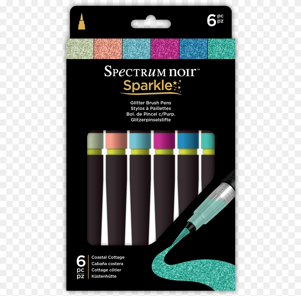 Spectrum Noir Sparkle 3 Pen Set Metallics, Advertisement, Poster, Paint Container, Smoke Pipe Free Png