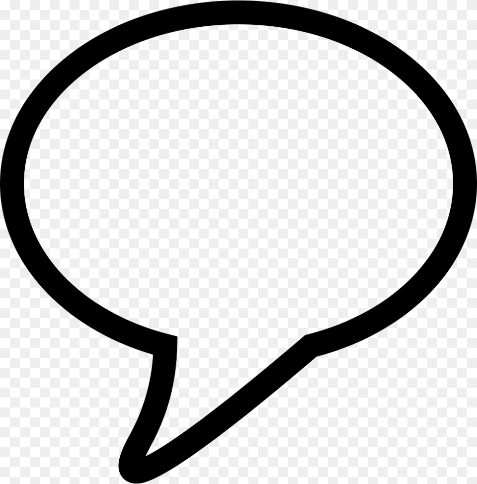 Speech Balloon Outline For Conversation Icon Download, Helmet, Stencil, Clothing, Hat Png Image