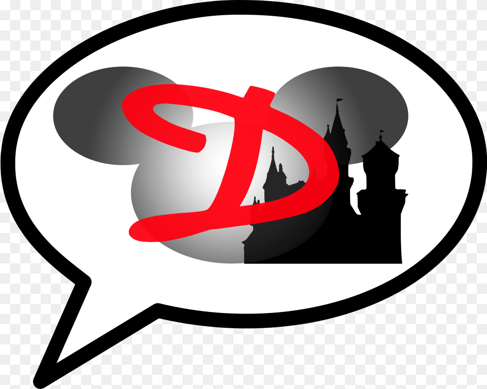 Speech Balloon With D Castle Circles, Logo, Symbol, Text Png Image