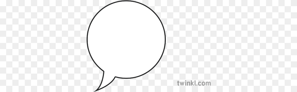 Speech Bubble 2 Black And White Illustration Twinkl Line Art, Balloon, Astronomy, Moon, Nature Free Png
