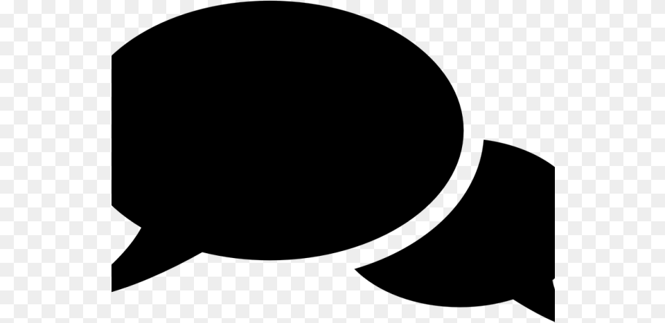 Speech Bubble Clipart Black And White Conversation Vector, Gray Free Transparent Png