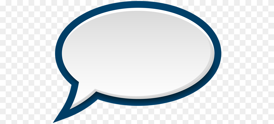 Speech Bubble Clipart With Transparent Background, Oval Free Png Download