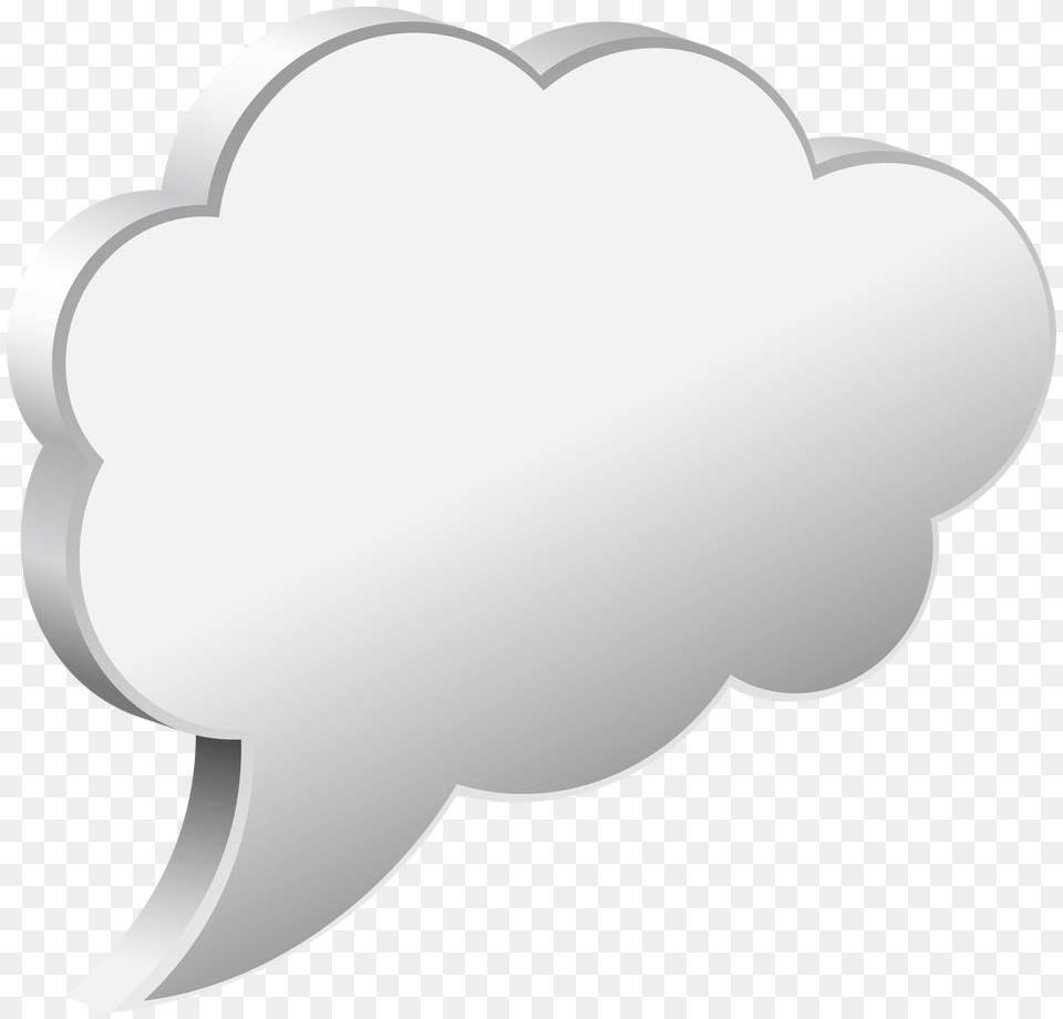 Speech Bubble Cloud White Transparent Gallery, Sticker Free Png Download