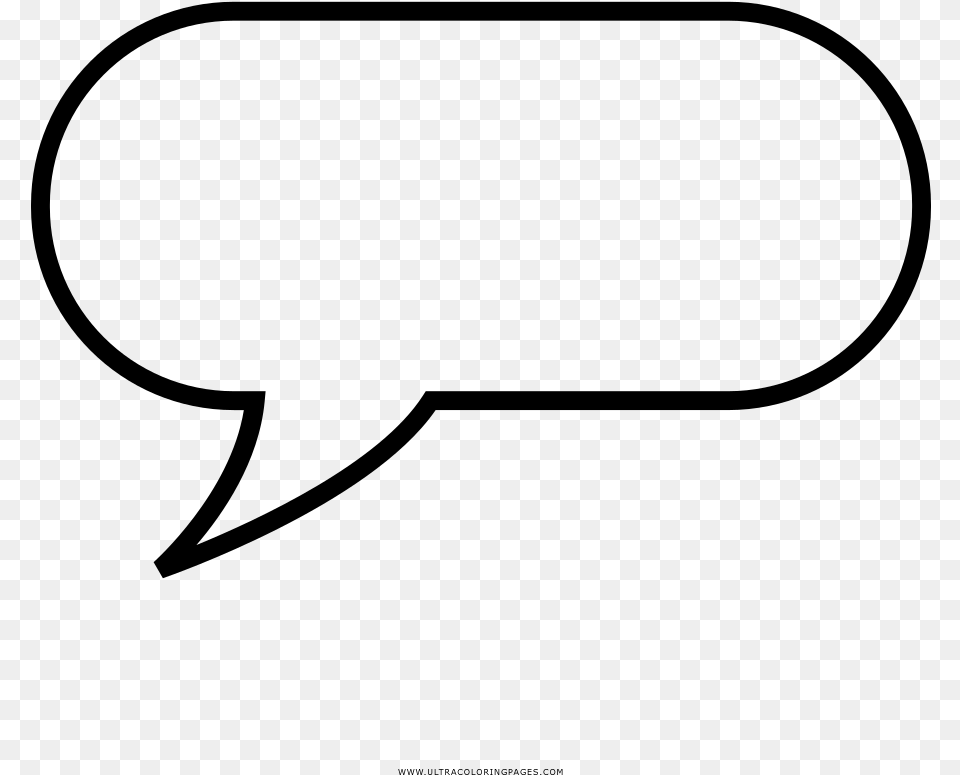 Speech Bubble Coloring, Gray Png Image