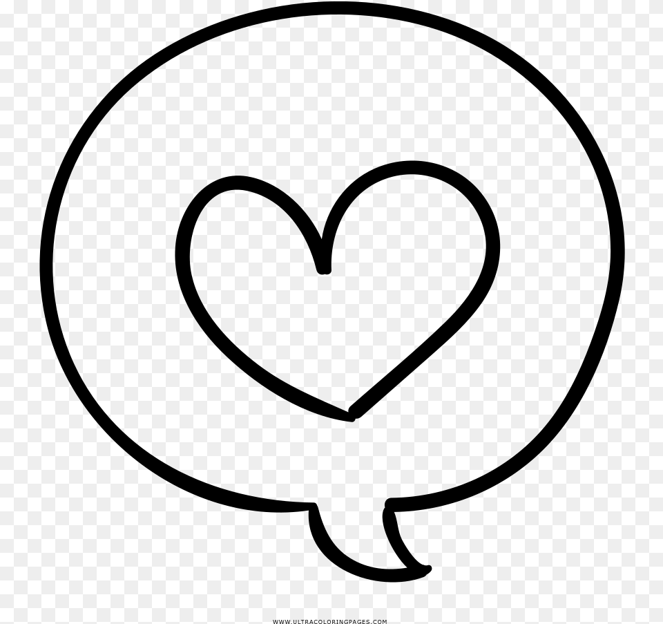 Speech Bubble Coloring Sheet, Gray Free Png Download