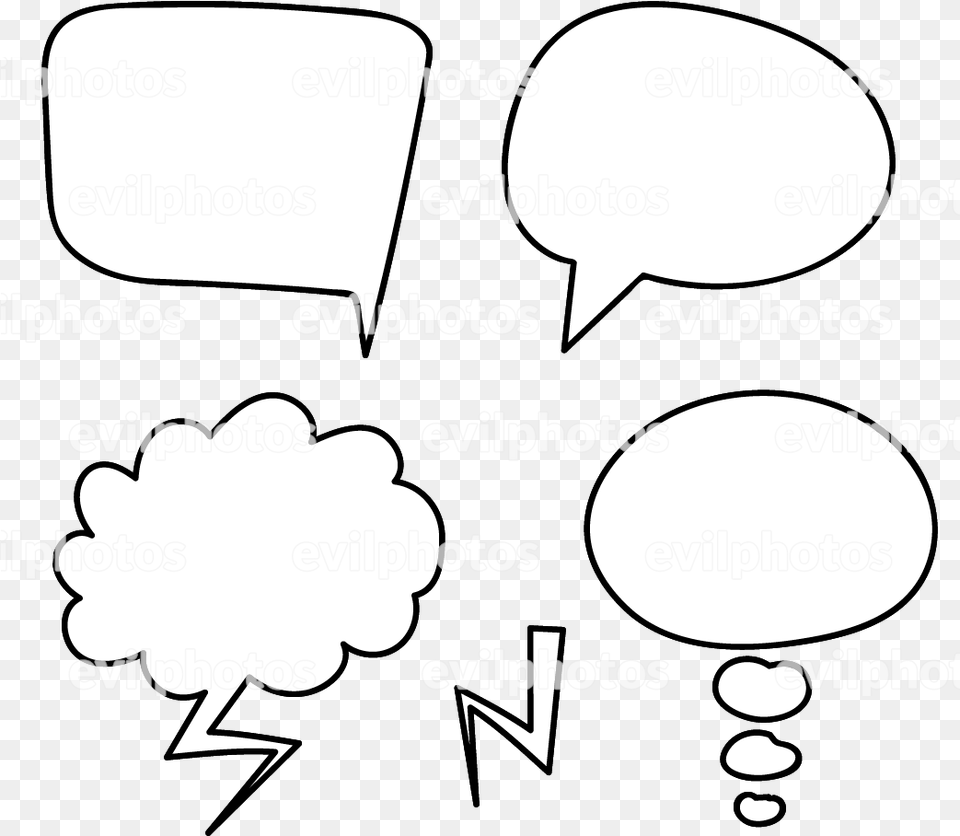 Speech Bubble Drawing Line Art, Outdoors Free Png Download