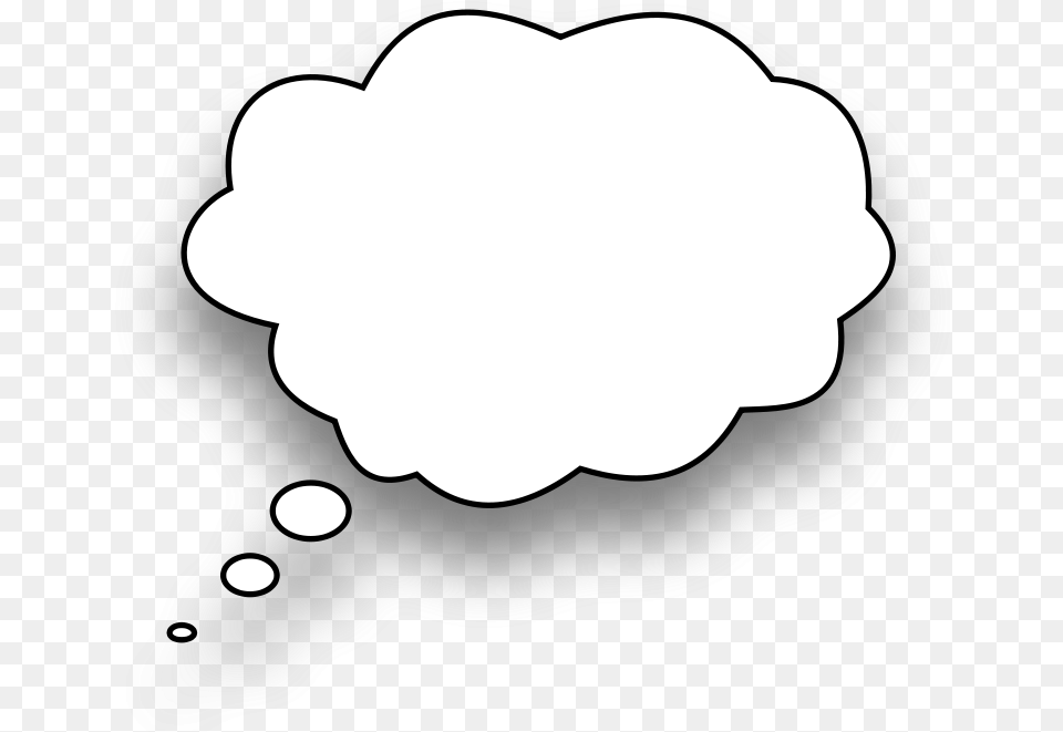 Speech Bubble Vector Thought Bubble Black Background, Outdoors Free Png Download