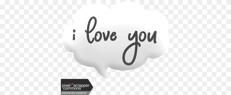 Speech Bubble I Love You Graphic By Gina Jones Pixel Love You Speech Bubble, Text, Handwriting, Baby, Person Free Png