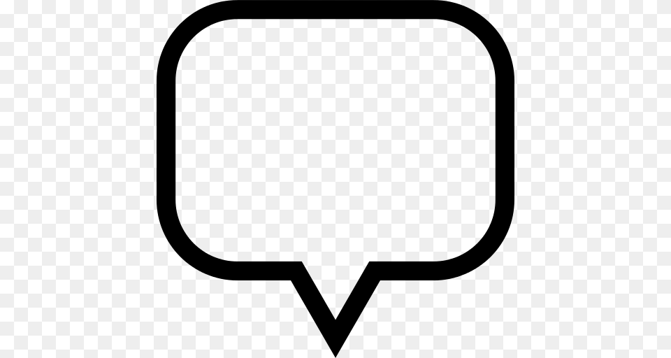 Speech Bubble Icon, Gray Png Image