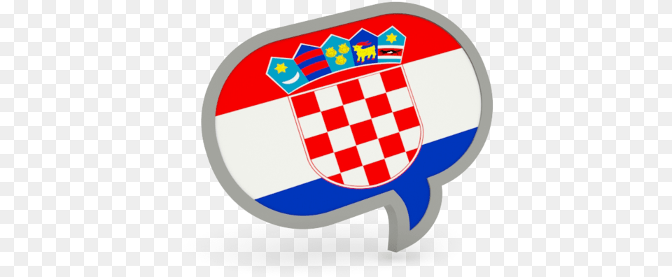 Speech Bubble Icon Croatian Flag, Armor, Logo, Shield Png Image