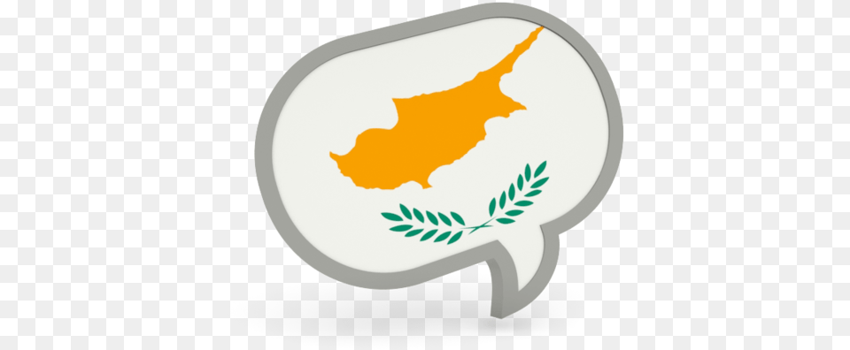 Speech Bubble Icon Cyprus Flag, Food, Leaf, Meal, Plant Png