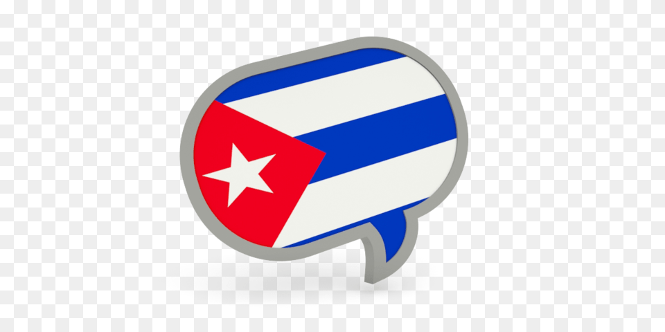 Speech Bubble Icon Illustration Of Flag Of Cuba, Logo Free Transparent Png