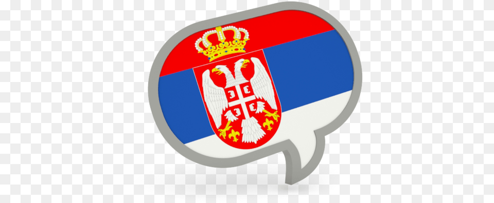 Speech Bubble Icon Serbia Flag, Logo, Badge, Symbol, Emblem Free Transparent Png