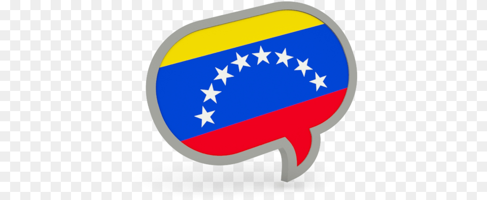 Speech Bubble Icon Venezuela And Us Flag, Logo, Symbol Png