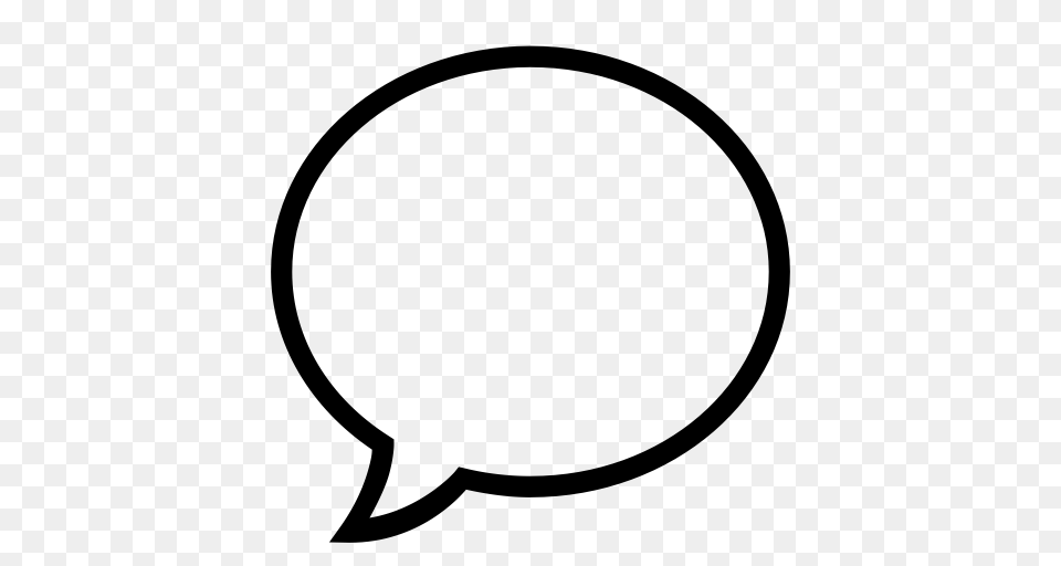 Speech Bubble Icon With And Vector Format For Unlimited, Gray Free Png Download