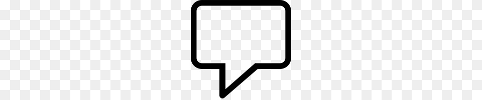 Speech Bubble Icons Noun Project, Gray Free Png Download