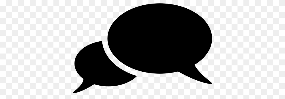 Speech Bubble Image, Gray Free Png Download
