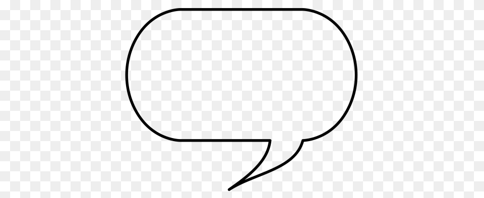 Speech Bubble Image, Gray Free Png Download