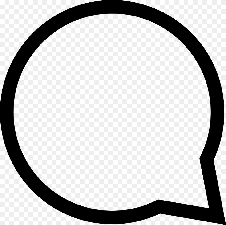 Speech Bubble Outline Free Download Clip Art, Stencil Png