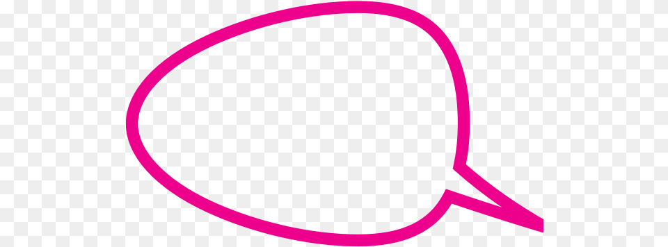 Speech Bubble Pink Outline, Racket, Accessories, Bow, Clothing Free Png