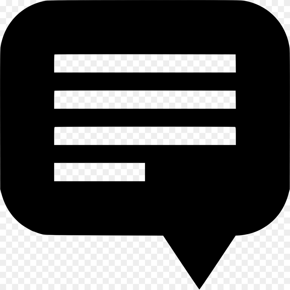 Speech Bubble Text, Gray Free Png Download