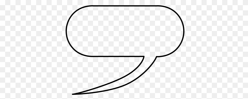 Speech Bubble Transparent Image, Gray Free Png Download