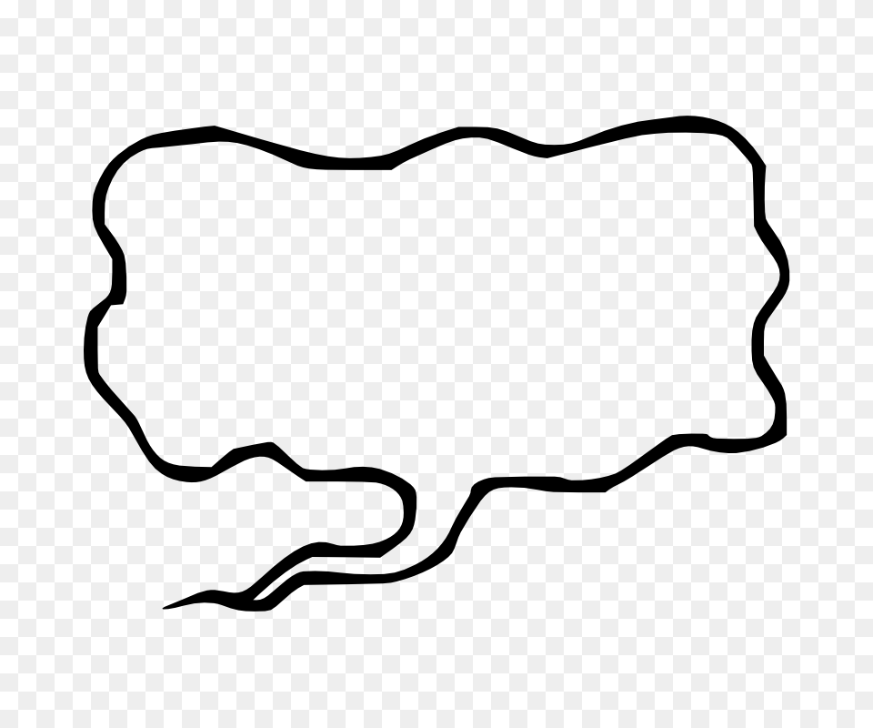 Speech Bubble Vector, Stencil, Smoke Pipe, Silhouette Free Png Download