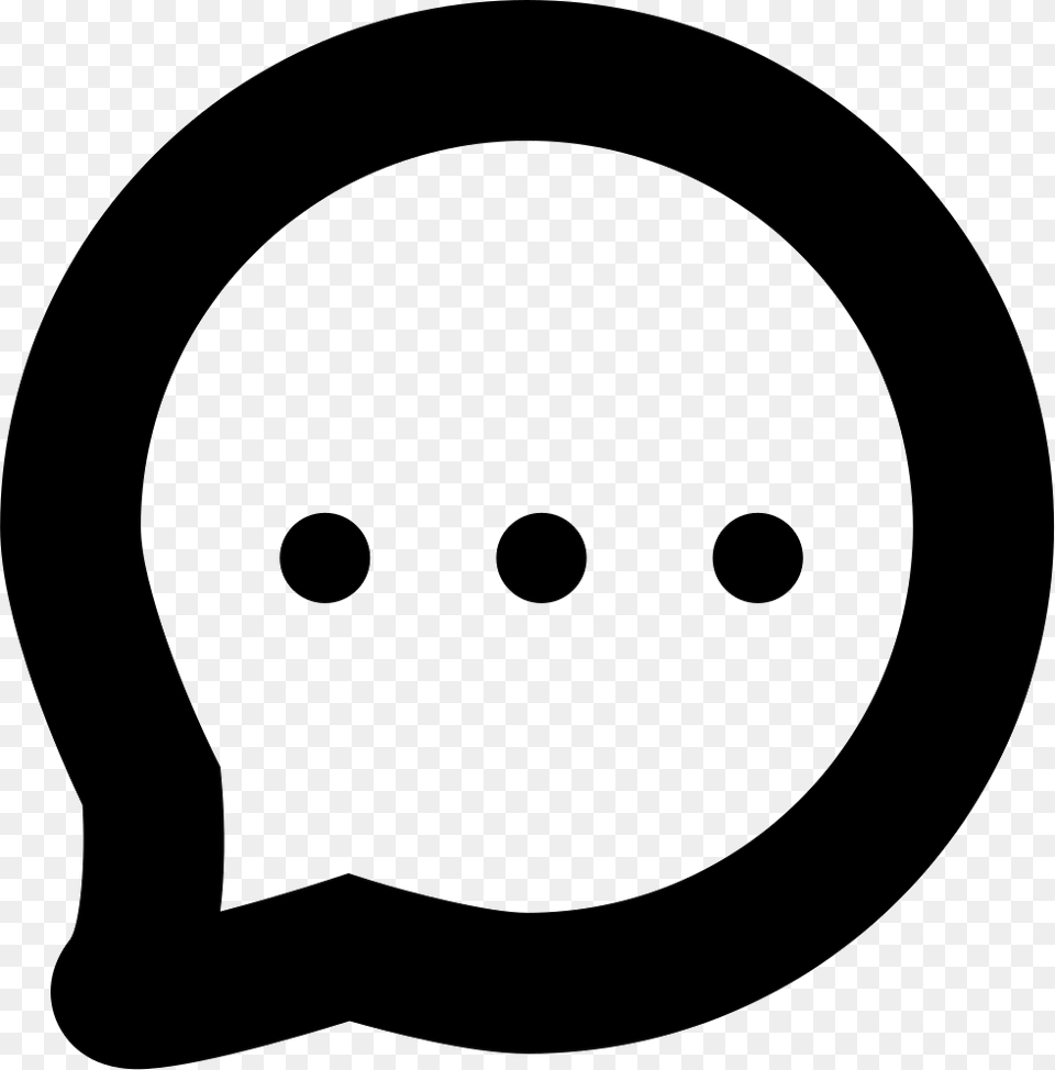 Speech Bubble With Dots, Helmet, Stencil Free Png Download