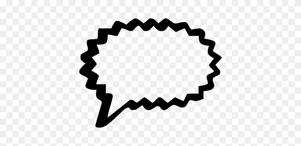 Speech Bubble With Thick Black Border, Dynamite, Weapon Free Png Download
