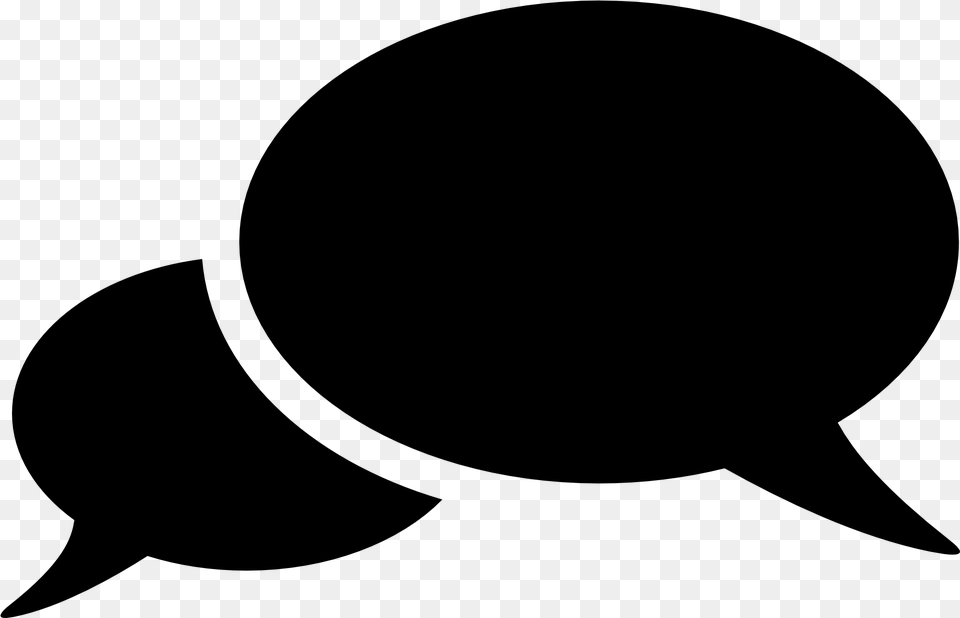 Speech Bubbles, Gray Free Png Download