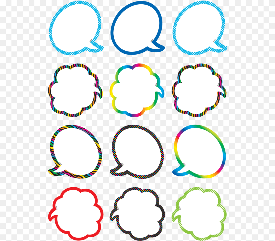 Speechthought Bubbles Mini Accents Speech, Light Free Png