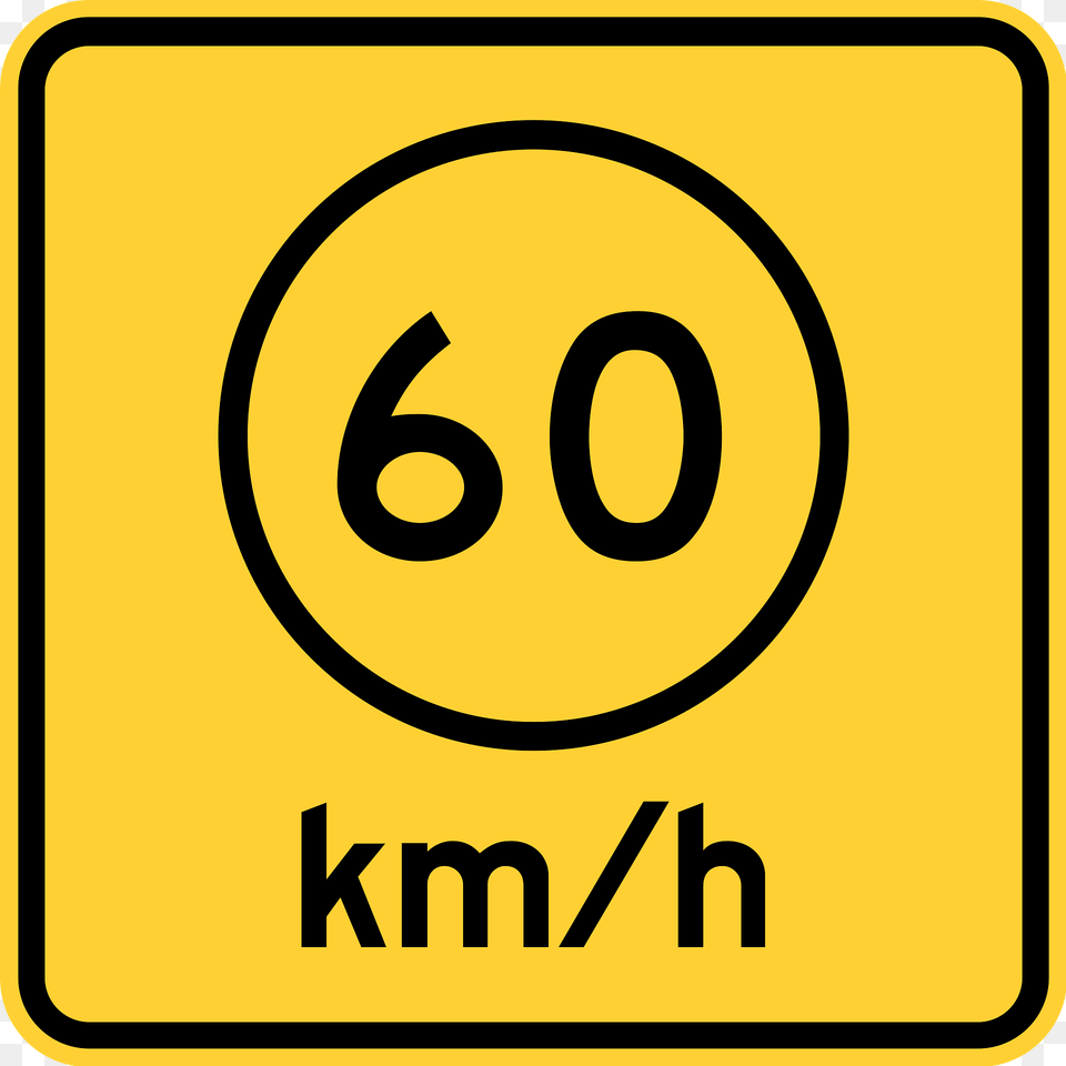 Speed Advisory Metric Clipart, Sign, Symbol, Road Sign, Text Free Transparent Png