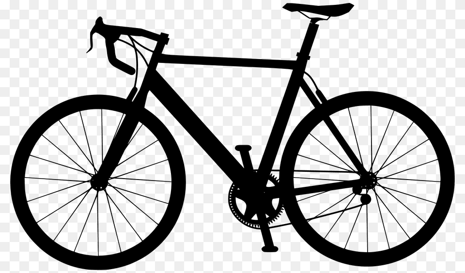 Speed Bike Silhouette, Bicycle, Mountain Bike, Transportation, Vehicle Png Image