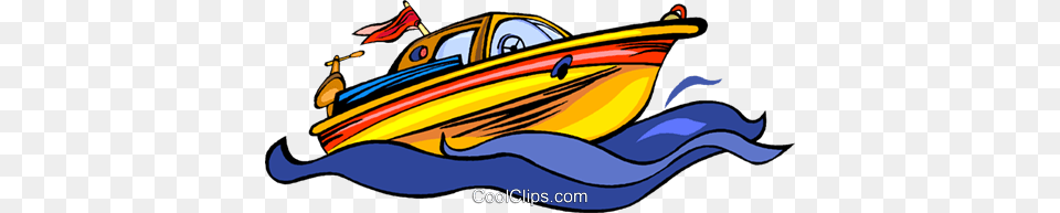 Speed Boat Ski Boat Boat Royalty Vector Clip Art, Transportation, Vehicle, Yacht, Watercraft Free Png